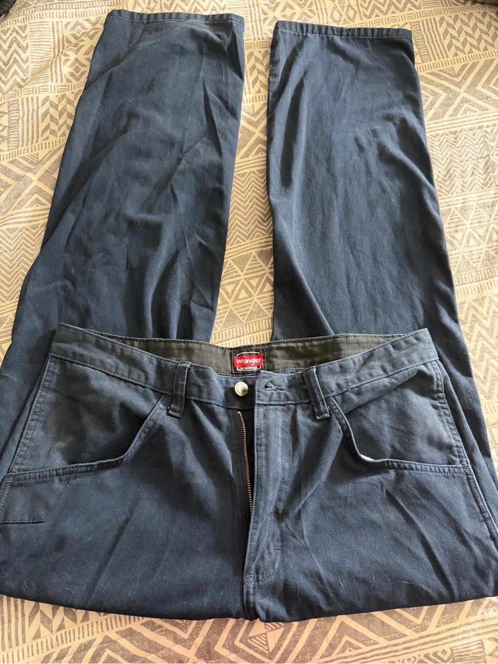 Wrangler Workwear Navy Work Pants 34x32